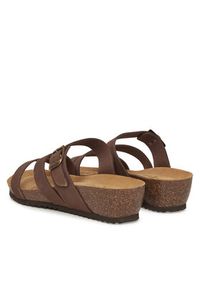 Geox Klapki D New Sthellae D551AA 00032 C6009 Brązowy. Kolor: brązowy. Materiał: nubuk, skóra #3