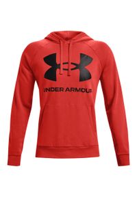 Bluza fitness męska Under Armour Rival Fleece Big Logo HD. Typ kołnierza: kaptur. Kolor: czerwony, wielokolorowy, czarny. Sport: fitness #1