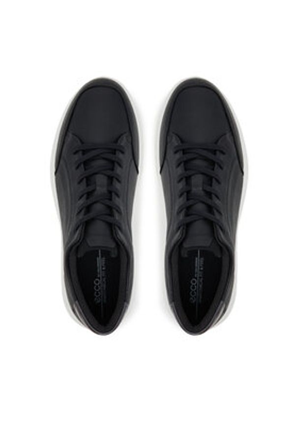 ecco - ECCO Sneakersy 22380361377 Czarny. Kolor: czarny. Materiał: skóra