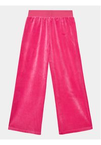 Guess Spodnie dresowe J4RQ16 KBXI2 Różowy Wide Leg. Kolor: różowy. Materiał: syntetyk