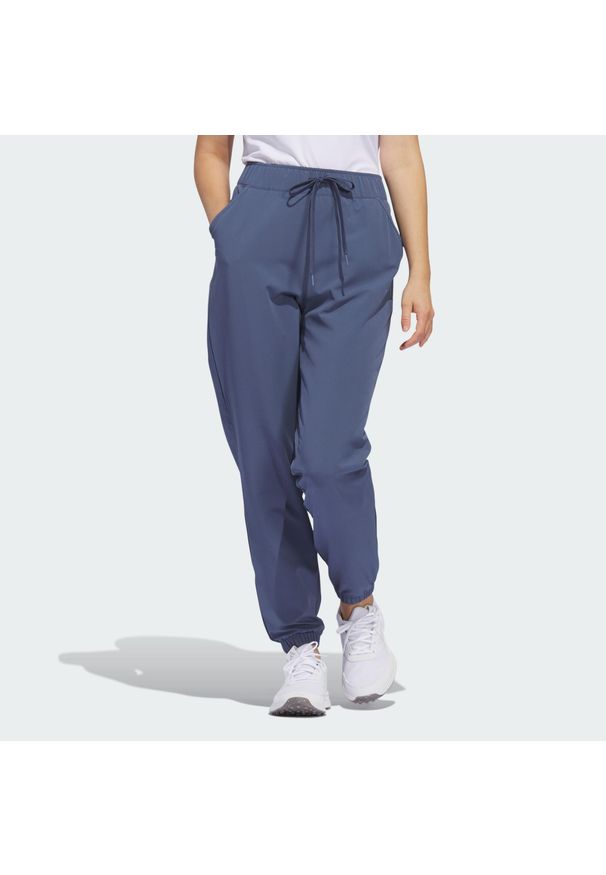 Adidas - Spodnie dresowe Women's Ultimate365. Kolor: niebieski. Materiał: dresówka. Sport: golf