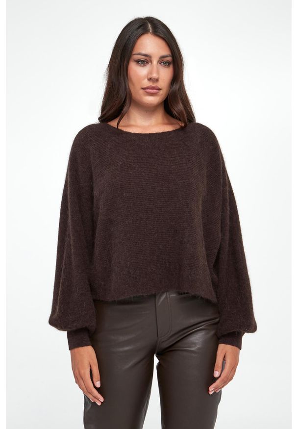 Marella Sport - Sweter damski wełniany Faraday MARELLA SPORT. Materiał: wełna. Styl: sportowy