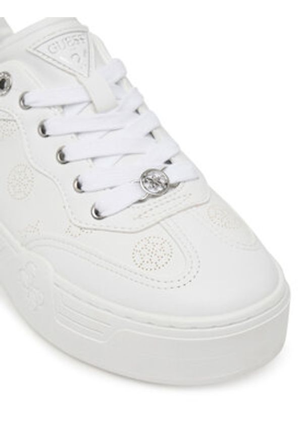 Guess Sneakersy FLPSW3 FAL12 Biały. Kolor: biały. Materiał: skóra