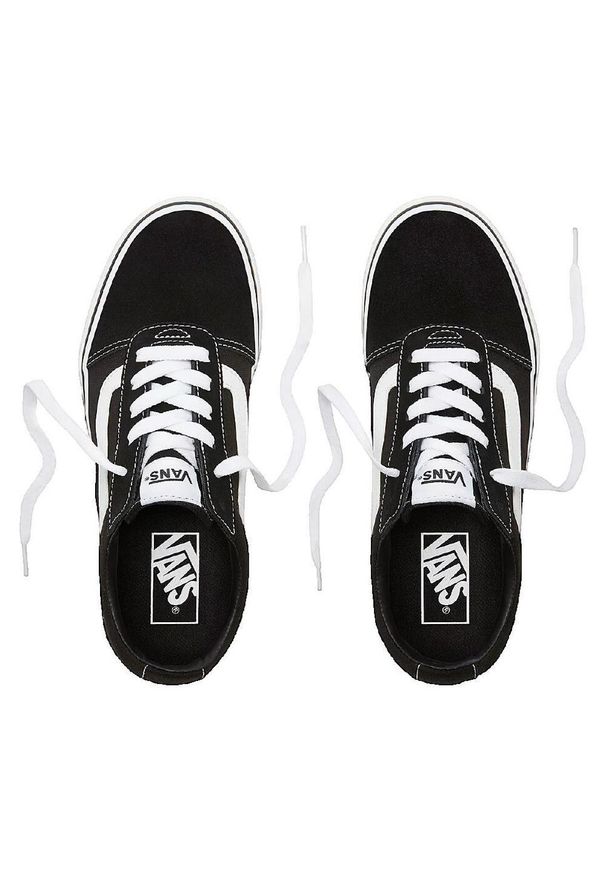 Buty do chodzenia damskie Vans Ward Suede Canvas. Okazja: na co dzień. Kolor: czarny. Materiał: syntetyk, tkanina, materiał. Sport: turystyka piesza