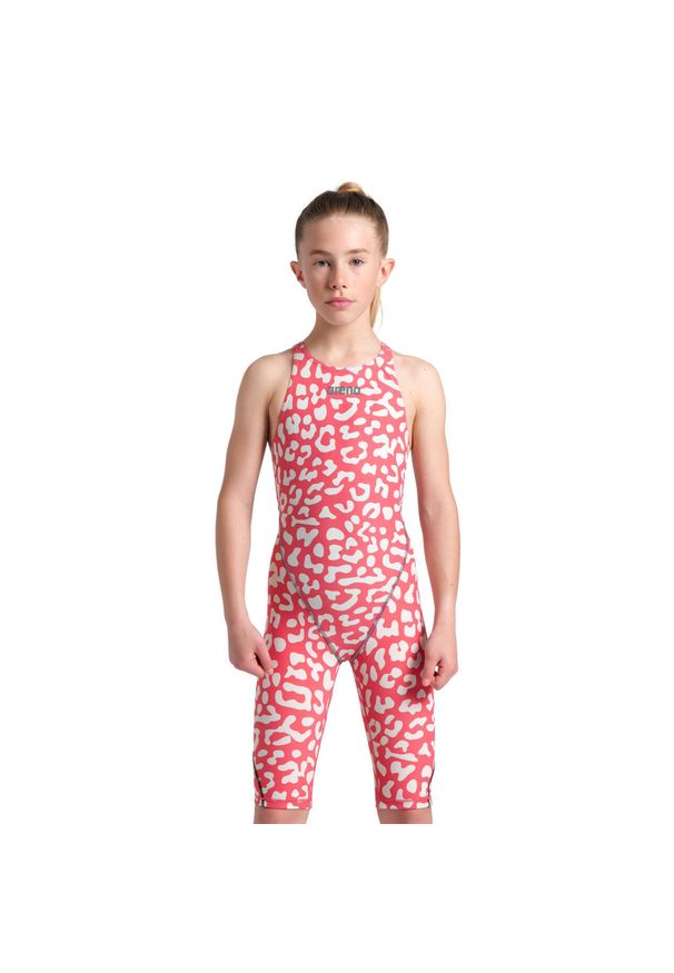 Strój Startowy Arena St Next Le Ob Leopard junior. Kolor: różowy. Wzór: aplikacja
