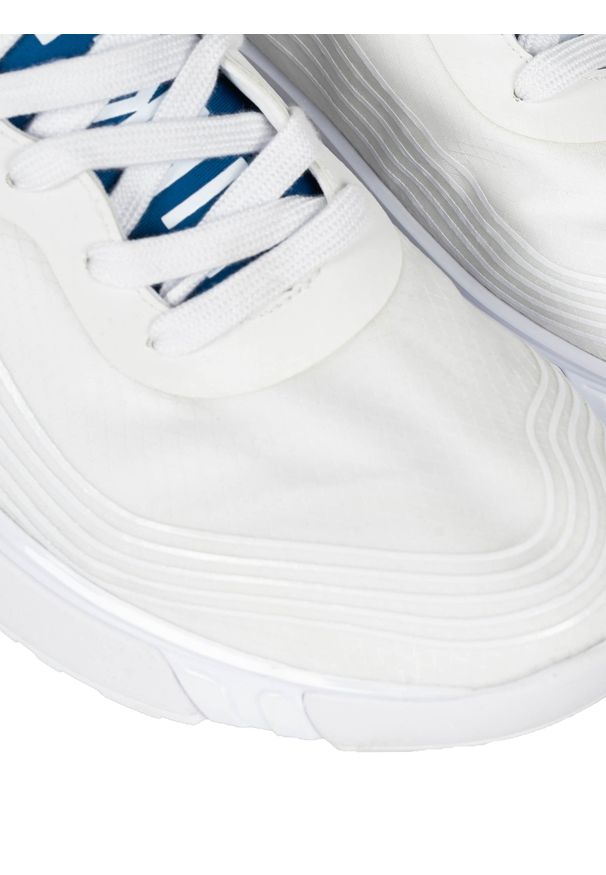 Bikkembergs Sneakersy "Koleby" | B4BKM0131 | Koleby | Mężczyzna | Biały, Niebieski, Turkusowy. Zapięcie: bez zapięcia. Kolor: turkusowy, biały, wielokolorowy, niebieski. Materiał: materiał. Wzór: nadruk
