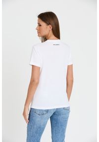 Karl Lagerfeld - KARL LAGERFELD Biały t-shirt Ikonik 2.0. Kolor: biały