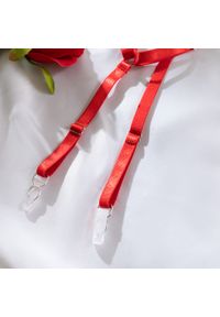 Intica - Komplet bielizny z koronką na romantyczne wieczory Vitia. Kolor: czerwony. Materiał: koronka. Wzór: koronka #6