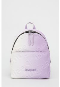 Desigual plecak damski kolor fioletowy mały wzorzysty. Kolor: fioletowy