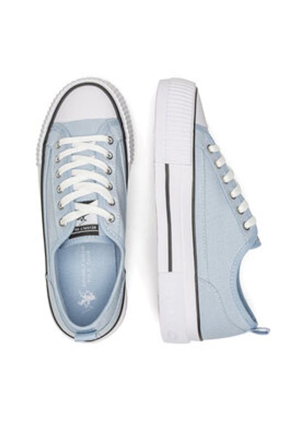 Beverly Hills Polo Club Trampki V12-842 Niebieski. Kolor: niebieski. Materiał: materiał