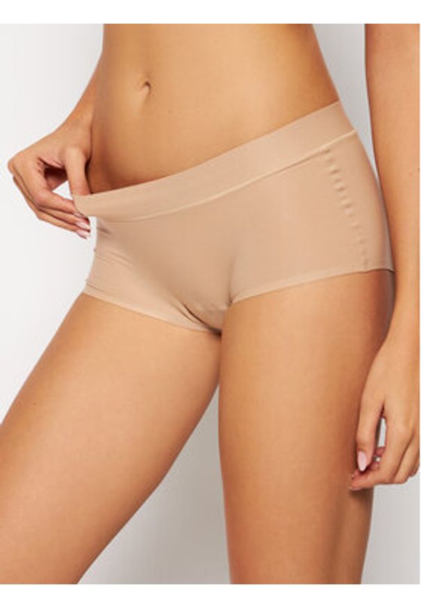 Chantelle Bokserki Soft Stretch C10640 Beżowy. Kolor: beżowy. Materiał: syntetyk
