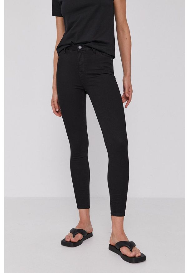Lee jeansy Ivy Black Rinse damskie medium waist. Kolor: czarny