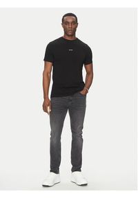 Karl Lagerfeld - KARL LAGERFELD T-Shirt 755030 552235 Czarny Regular Fit. Typ kołnierza: dekolt w karo. Kolor: czarny. Materiał: bawełna #5