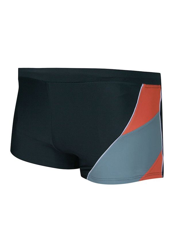 Delfinos - Bokserki Kąpielowe Czarne, Kąpielówki, Plażowe, na Basen, do Pływania -DELFINOS. Kolor: czarny. Materiał: nylon, elastan