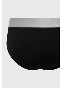 Calvin Klein Underwear slipy (3-pack) męskie kolor czarny. Kolor: czarny. Materiał: materiał, włókno