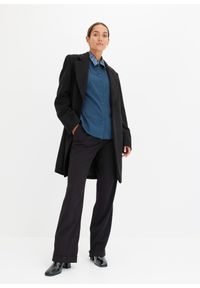 bonprix - Spodnie Marlena. Kolor: czarny. Materiał: materiał. Styl: klasyczny #3