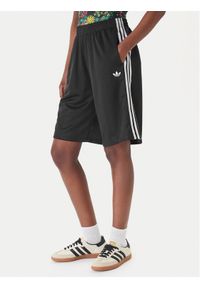 Adidas - adidas Szorty sportowe 3-Stripes Jaquard KD2911 Czarny Loose Fit. Kolor: czarny. Materiał: syntetyk #1
