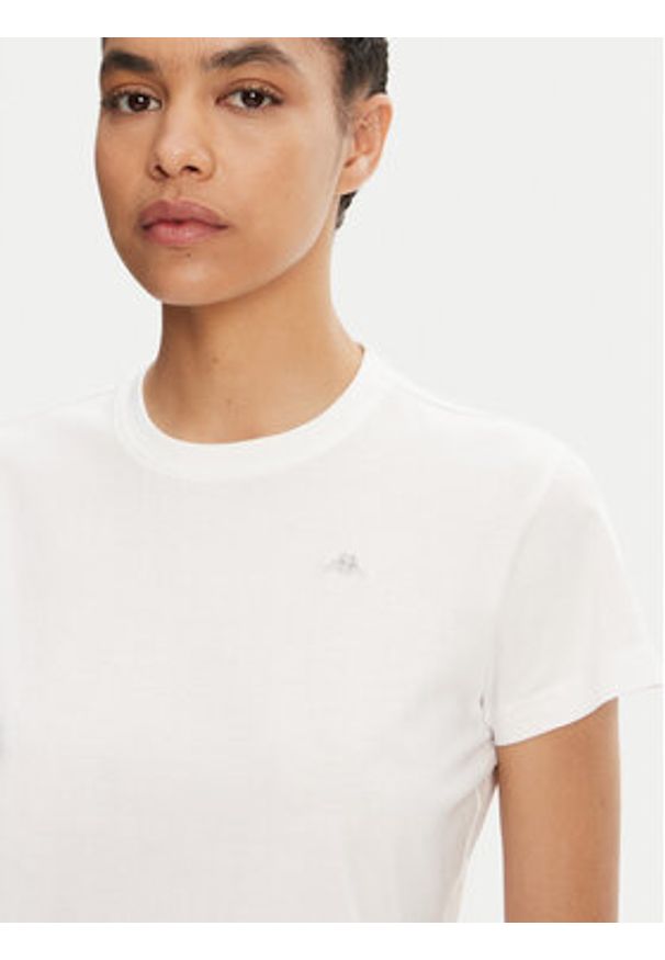 Robe di Kappa T-Shirt Katie 62115RW Biały Regular Fit. Kolor: biały. Materiał: bawełna