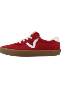Tenisówki Vans Model Sport Low Kolor Czerwony. Kolor: czerwony. Materiał: tkanina, skóra. Styl: sportowy