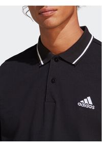 Adidas - adidas Polo Essentials IC9314 Czarny Regular Fit. Typ kołnierza: polo. Kolor: czarny. Materiał: bawełna #6