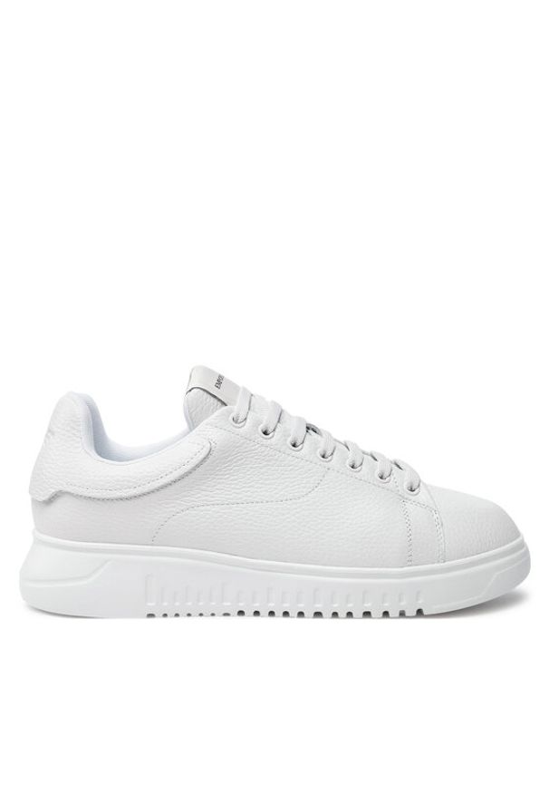 Emporio Armani Sneakersy X4X264 XF768 00001 Biały. Kolor: biały. Materiał: skóra