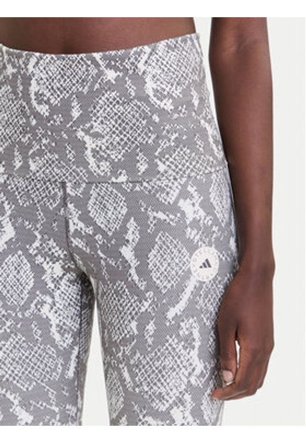 Adidas by Stella McCartney - adidas by Stella McCartney Legginsy Training Rolltop Splitcuff JM8477 Beżowy Slim Fit. Kolor: beżowy. Materiał: syntetyk