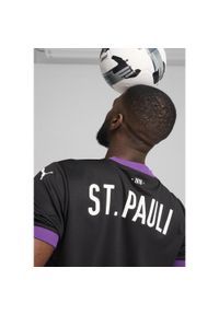 Puma - Męska koszulka FC St. Pauli 24/25 PUMA Black White. Kolor: czarny, biały, wielokolorowy