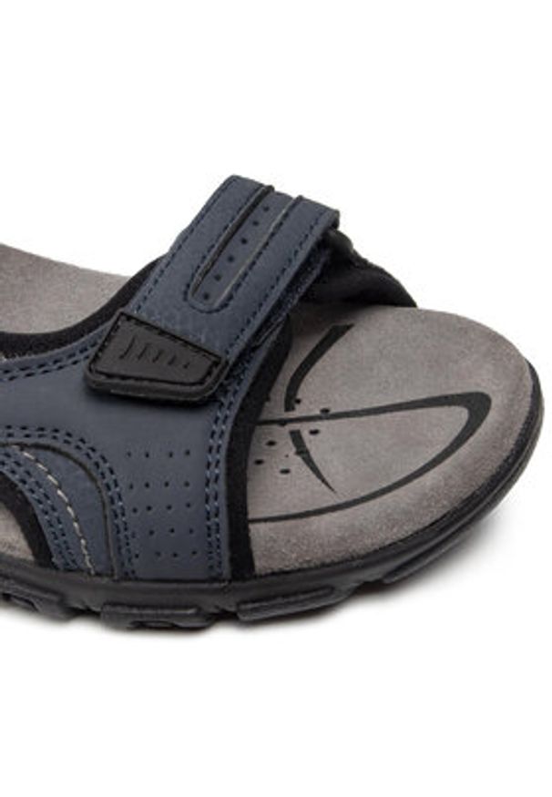 Geox Sandały U S.Strada D U8224D 0BC50 C4422 Granatowy. Kolor: niebieski. Materiał: skóra