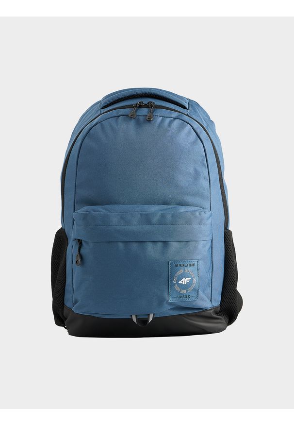 4f - 4F Plecak miejski (18 L) szkolny - granatowy Uniwersalny. Kolor: niebieski. Materiał: syntetyk, materiał. Styl: casual