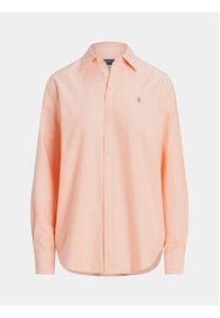 Polo Ralph Lauren Koszula Ls Rx Anw St 211932521004 Pomarańczowy Relaxed Fit. Typ kołnierza: polo. Kolor: pomarańczowy. Materiał: bawełna