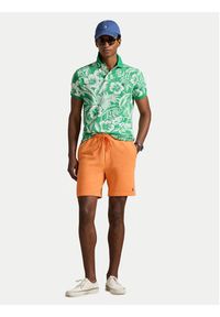 Polo Ralph Lauren Polo 710B13529001 Zielony Slim Fit. Typ kołnierza: polo. Kolor: zielony. Materiał: bawełna #3