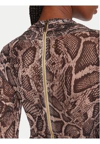 Guess Sukienka koktajlowa W5BK65 KCZC2 Beżowy Slim Fit. Kolor: beżowy. Materiał: syntetyk. Styl: wizytowy #4