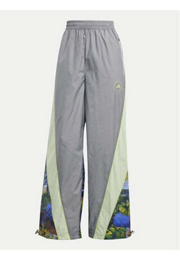 Adidas by Stella McCartney - adidas by Stella McCartney Spodnie dresowe Earth Collage JG5794 Szary Loose Fit. Kolor: szary. Materiał: syntetyk
