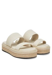 Calvin Klein Espadryle Flatform Wedge Slide - He HW0HW02374 Écru. Materiał: skóra #3