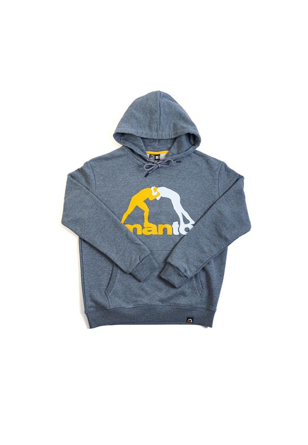 MANTO - Bluza sportowa męska Manto LOGO 2.0 z kapturem. Typ kołnierza: kaptur. Kolor: szary