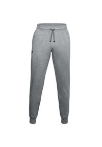 Under Armour - Spodnie Do Joggingu Męskie Polar Rival. Kolor: szary. Materiał: polar. Sport: bieganie