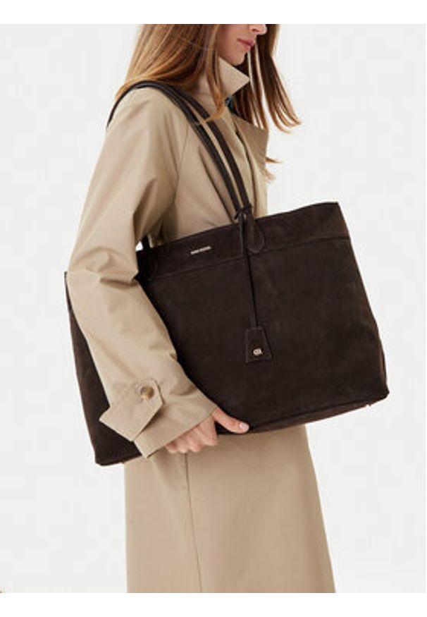 Gino Rossi Torebka EO-LOLA-LA513-114-1 Brązowy. Kolor: brązowy. Materiał: skórzane, zamszowe