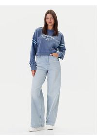 Guess Bluza W5YQ24 K68I4 Niebieski Regular Fit. Kolor: niebieski. Materiał: bawełna #3