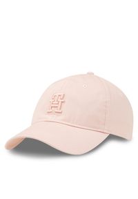 TOMMY HILFIGER - Tommy Hilfiger Czapka z daszkiem Beach Summer Soft Cap AW0AW16170 Różowy. Kolor: różowy. Materiał: materiał #1