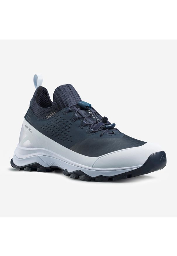 quechua - Buty turystyczne damskie Quechua FH500 wodoodporne. Zapięcie: sznurówki. Kolor: szary, niebieski, wielokolorowy