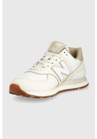 New Balance buty U574VY2 kolor beżowy. Zapięcie: sznurówki. Kolor: beżowy. Materiał: guma. Model: New Balance 574