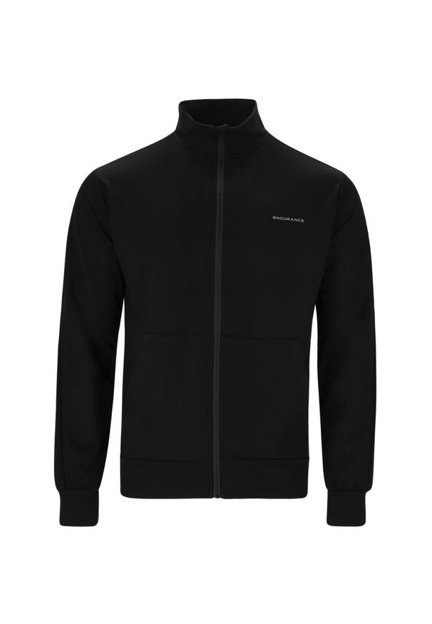 ENDURANCE - Bluza zapinana na zamek błyskawiczny Endurance Loweer. Okazja: na co dzień. Kolor: czarny. Długość rękawa: długi rękaw. Styl: casual, sportowy