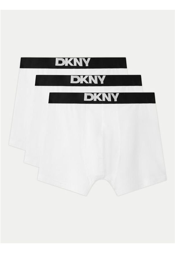 DKNY Komplet 3 par bokserek NEW YORK Biały. Kolor: biały