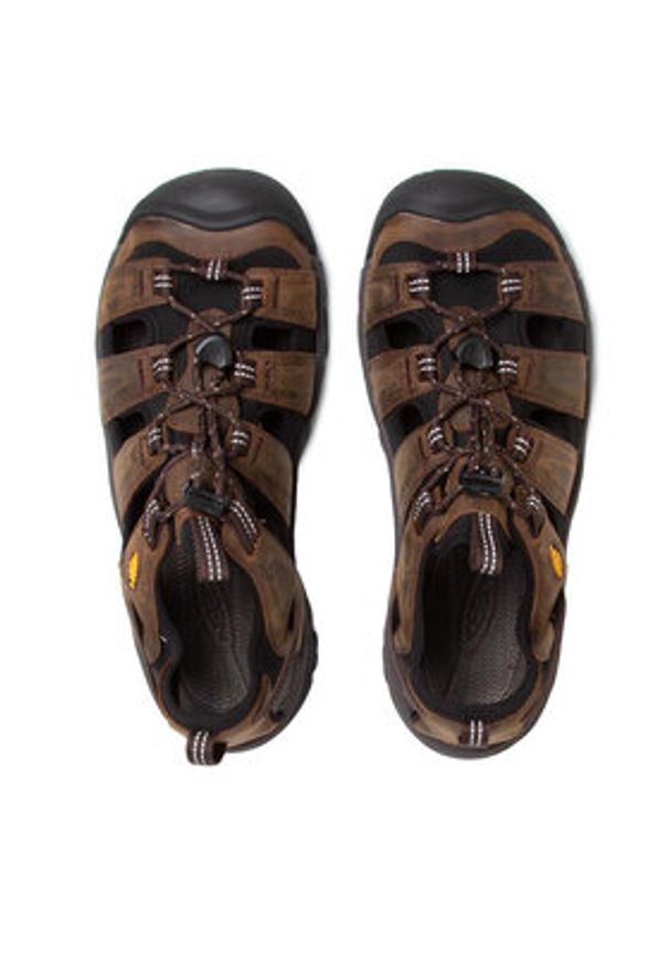 keen - Keen Sandały Targhee III Sandal 1022427 Brązowy. Kolor: brązowy. Materiał: nubuk, skóra