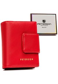 Portfel damski Peterson PTN 42329-F8 czerwony. Kolor: czerwony
