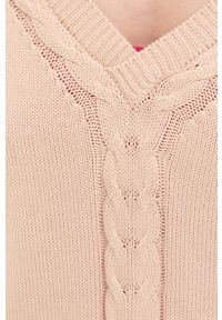 Guess sweter damski kolor różowy. Kolor: różowy. Materiał: dzianina #5