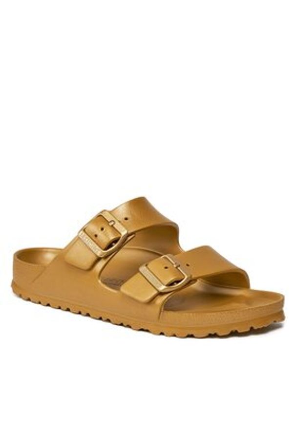 Birkenstock Klapki Arizona 1022465 Złoty. Kolor: złoty