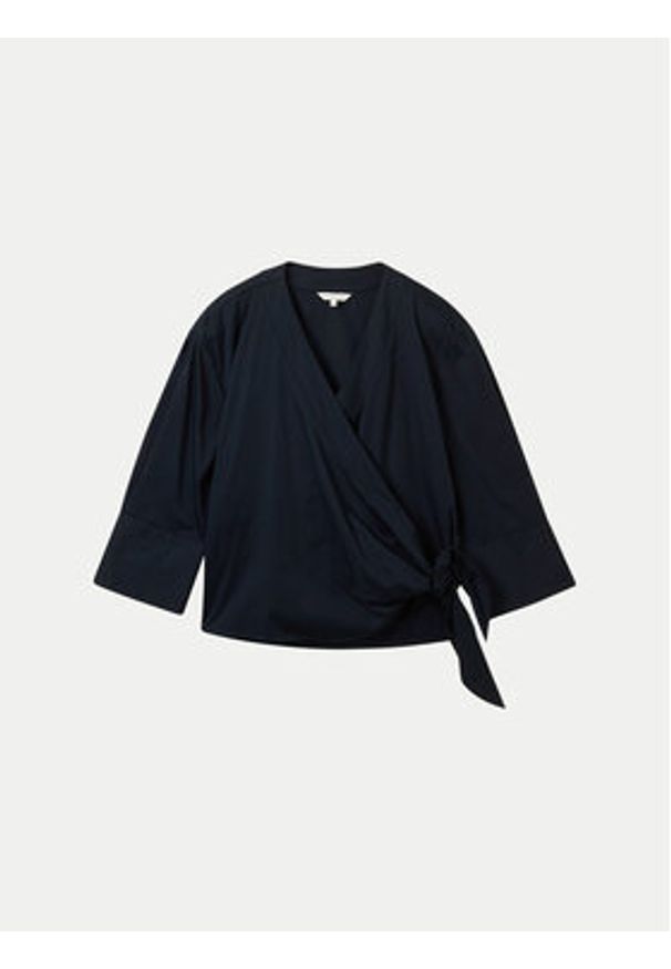 Tom Tailor Bluzka 1043200 Granatowy Loose Fit. Kolor: niebieski. Materiał: bawełna