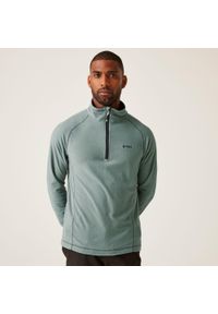 Regatta - Męski lekki polar turystyczny Montes z zamkiem błyskawicznym do połowy. Kolor: niebieski. Materiał: polar. Sport: wspinaczka, turystyka piesza #1