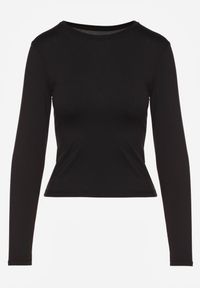 Renee - Czarna Bluzka Longsleeve z Bawełny Avelfia. Okazja: na co dzień. Kolor: czarny. Materiał: bawełna. Długość rękawa: długi rękaw. Styl: elegancki, casual #6